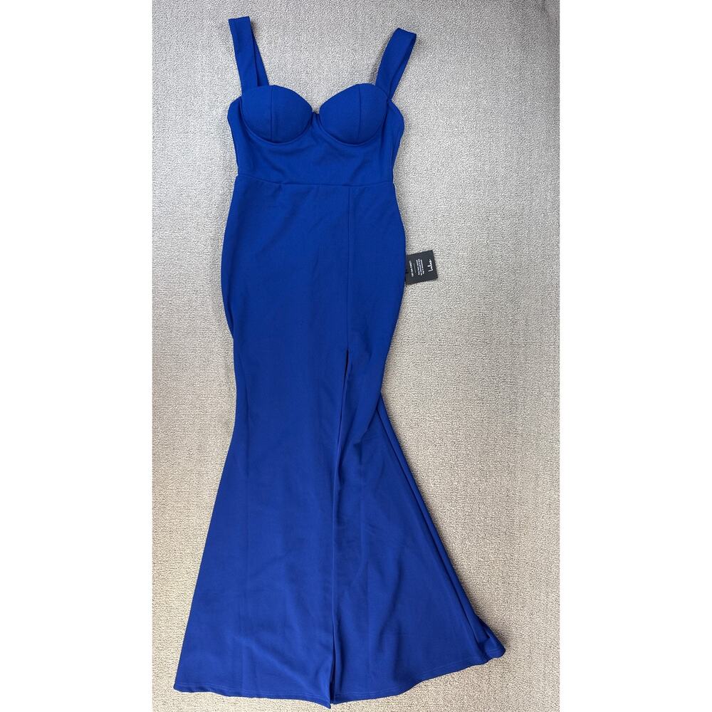 NWT‎ Lulus Dress Full Length Bodycon Royal Blue Size Medium